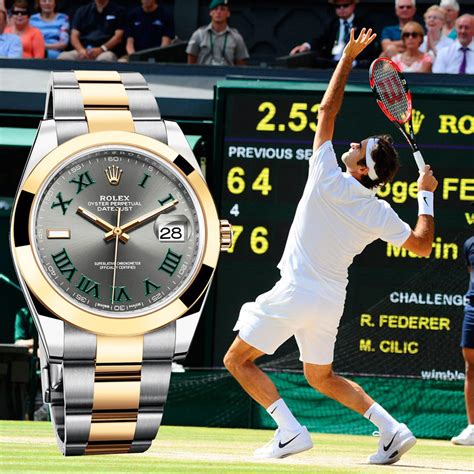 rolex wimbledon federer|emerald and diamond rolex.